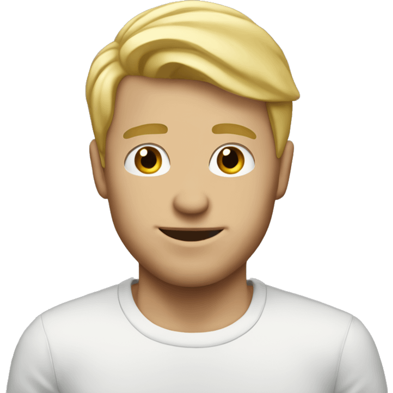 Cite blonde guy emoji