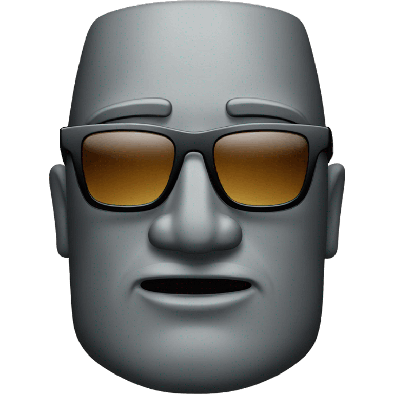 moai  sunglasess emoji