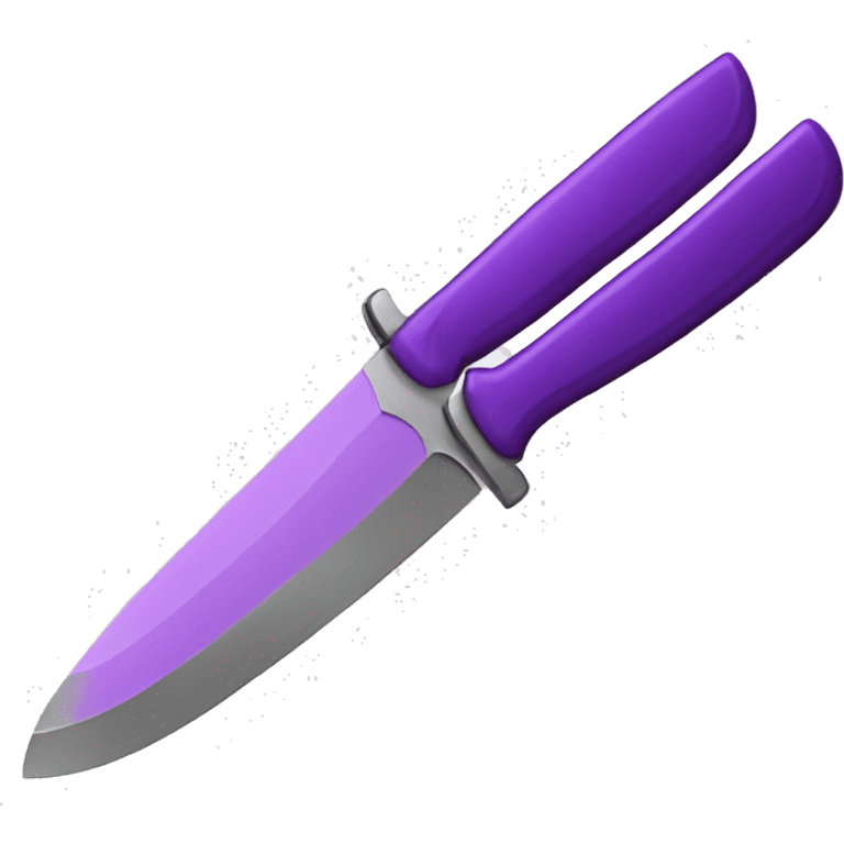 Purple knife emoji