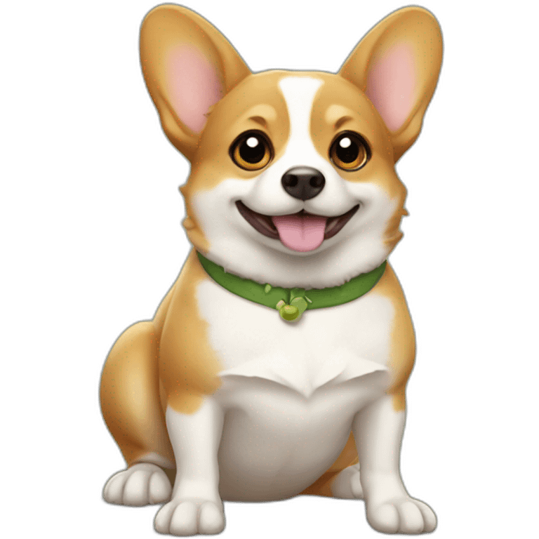 frog corgi emoji