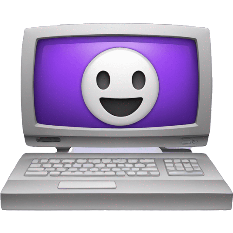 purple computer emoji