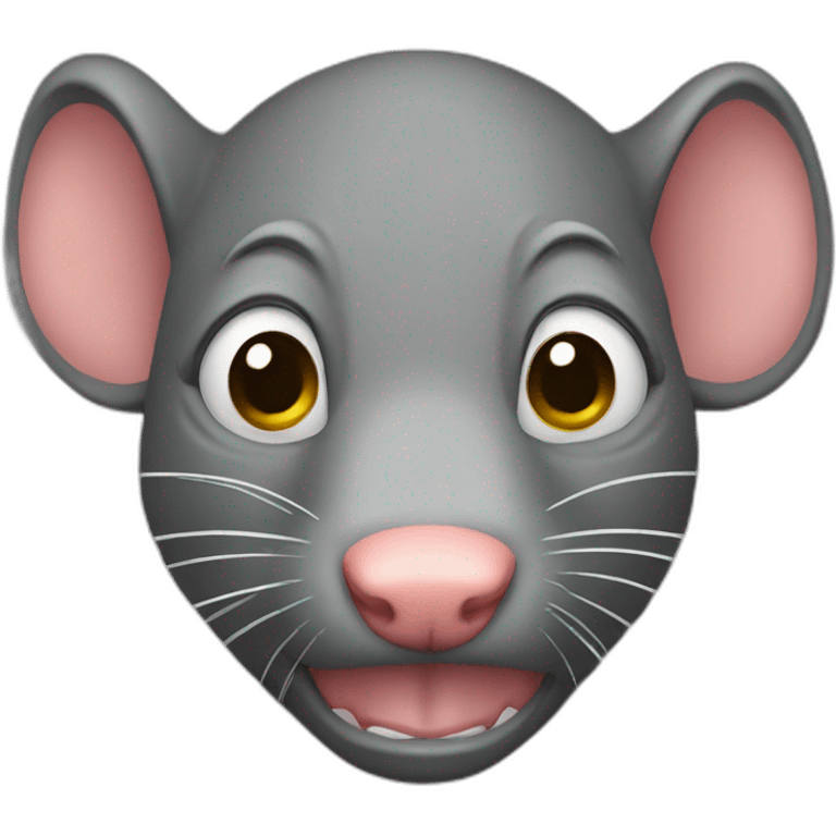 triggered rat face emoji