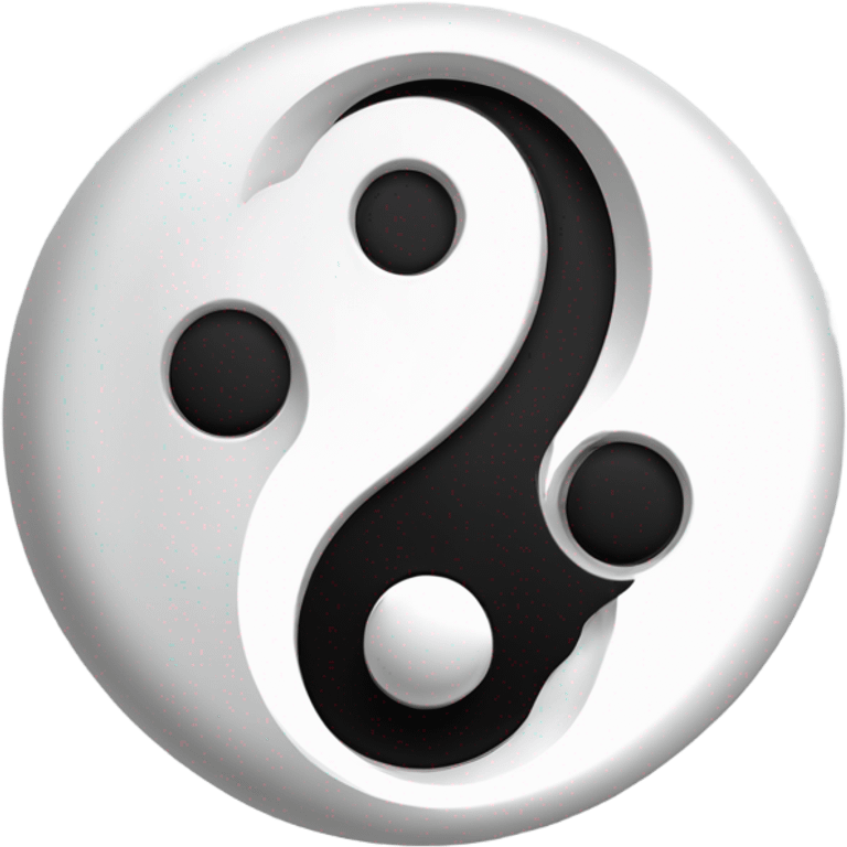 Ying yang love emoji