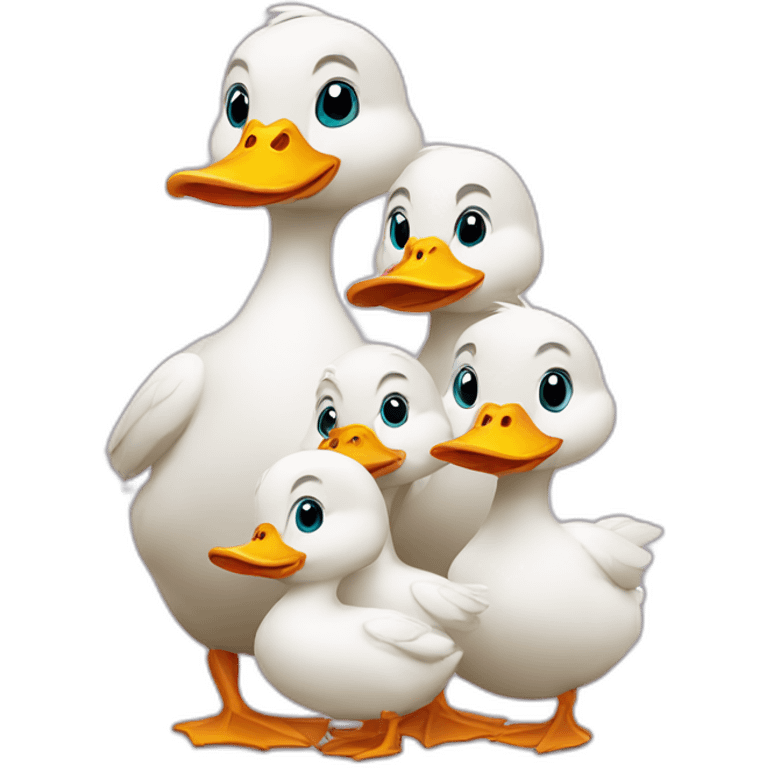 Duck family emoji