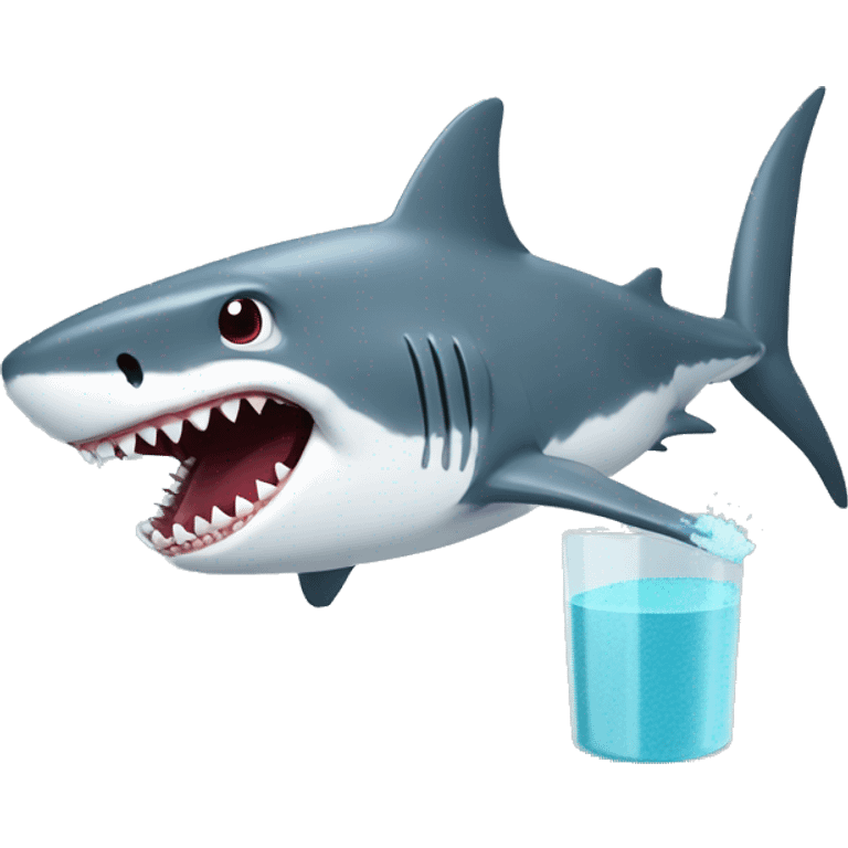 shark sniffing powder emoji