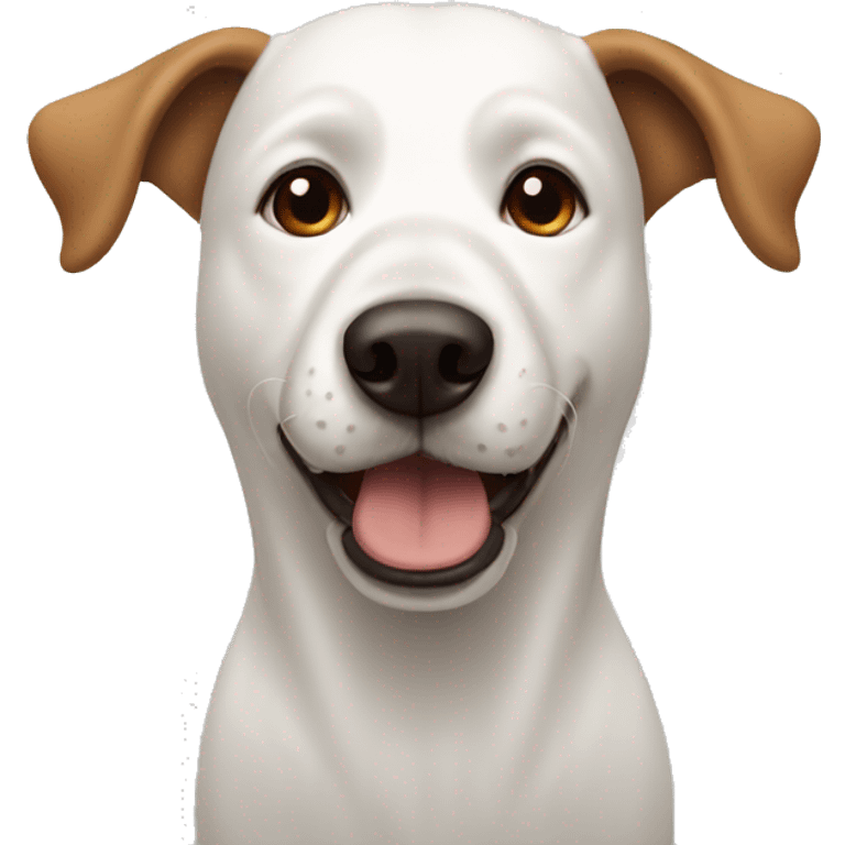 White dog brown ears emoji