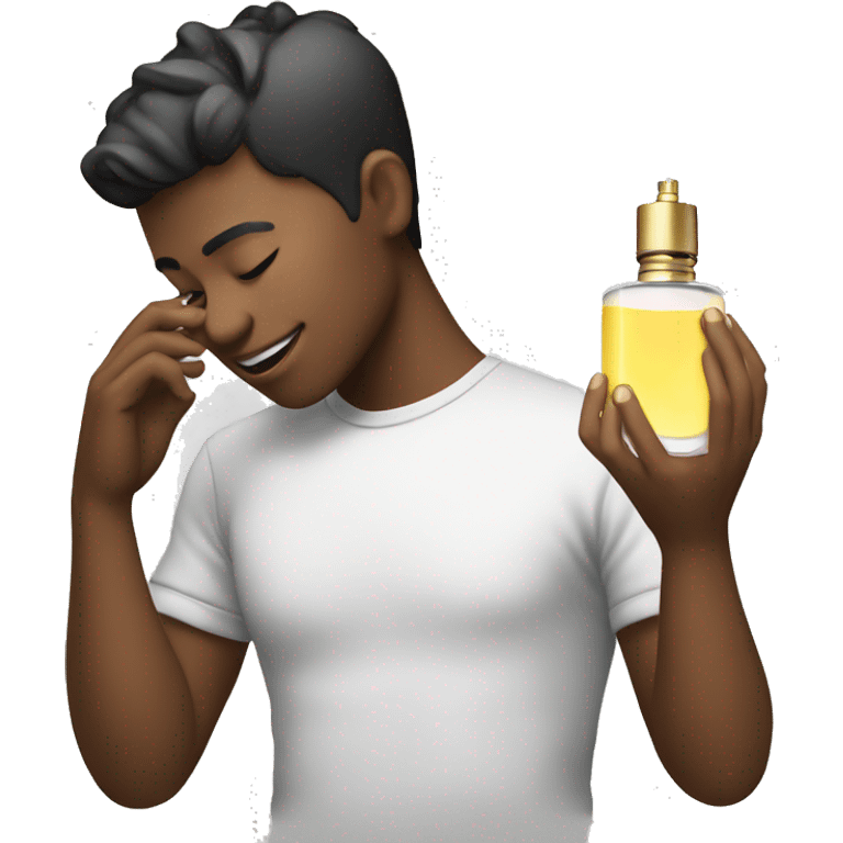 Gay Boy spraying perfume  emoji