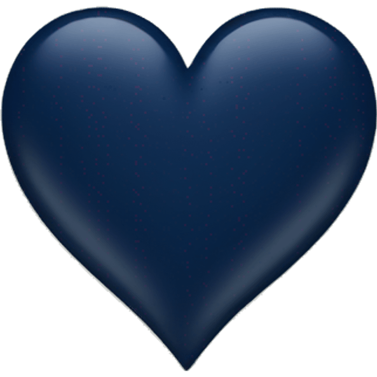 Heart that is half navy and dark green  emoji