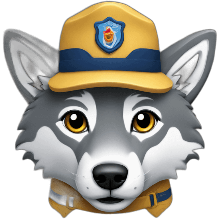 Cubscout wolf with hat emoji