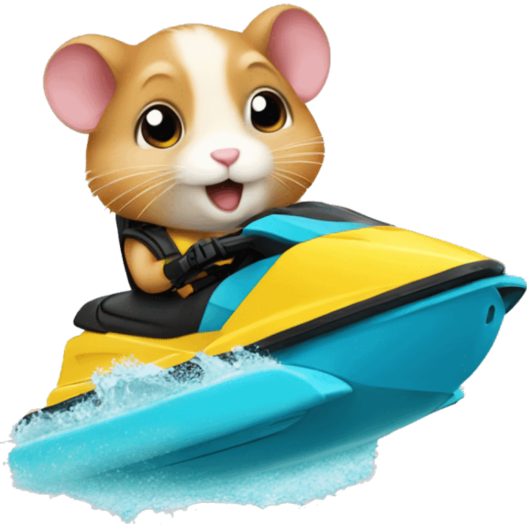 hamster on jetski emoji