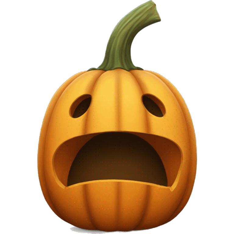 sad pumpkin emoji