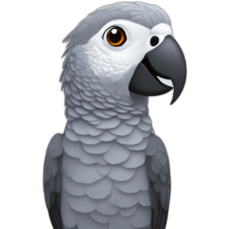 african grey parrot emoji