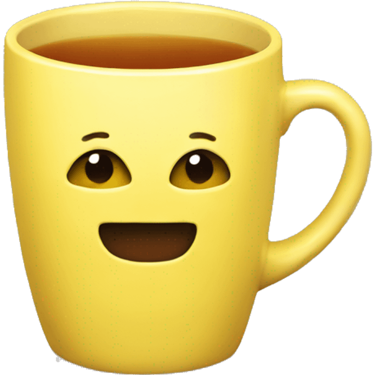 Tea in yellow mug emoji