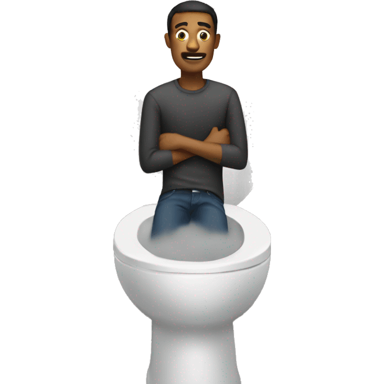 man in toilet emoji