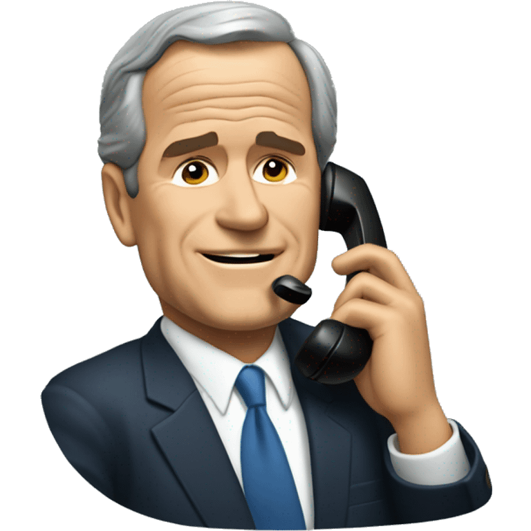 George bush on the phone emoji