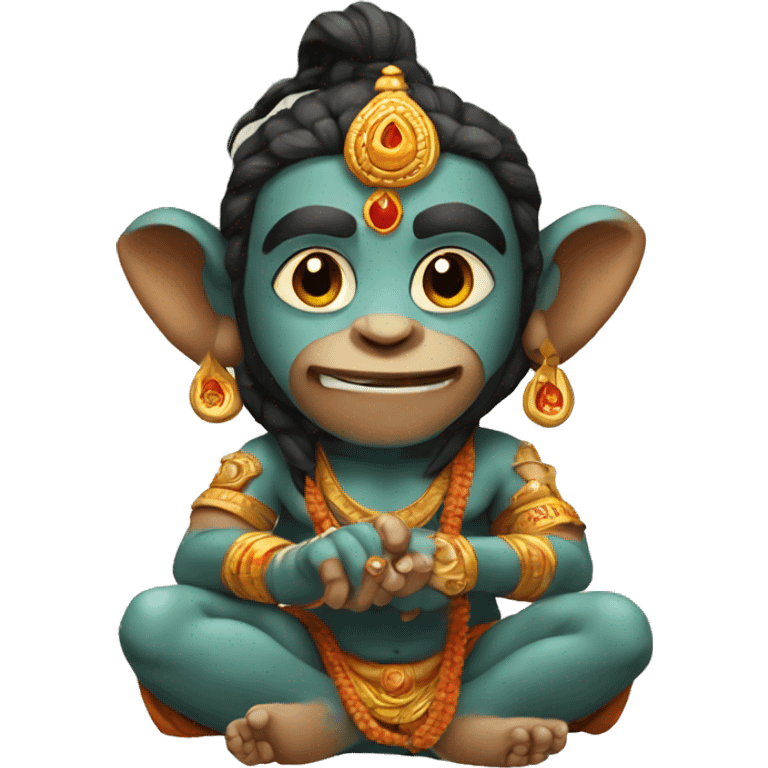 Little hindu god hanuman  emoji