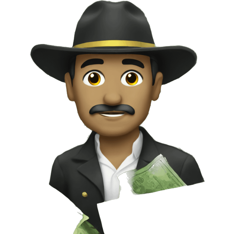 El patron swimming in money emoji