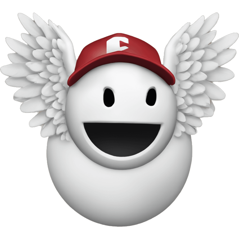 Cleveland Guardians Baseball with wings Logo MLB emoji