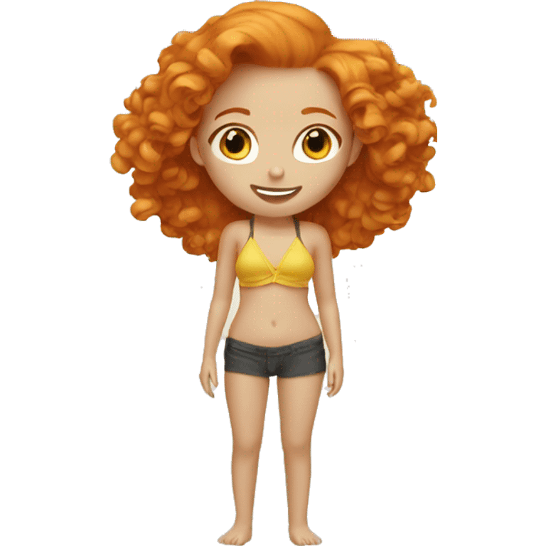 BEAUTIFUL GINGER GIRL BEACH  emoji