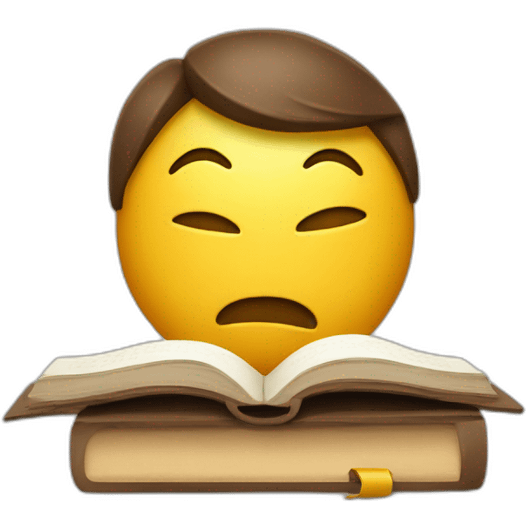 To much studying emoji