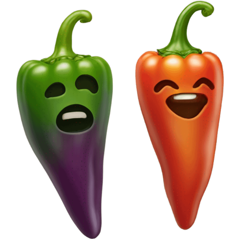 three pepper fruit emoji