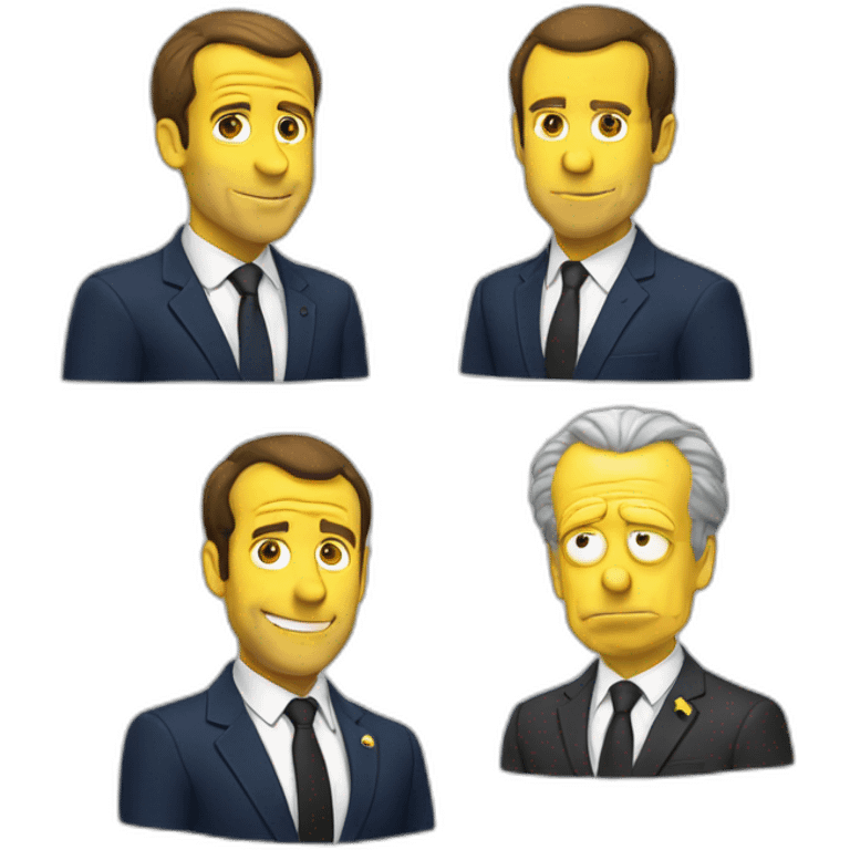 Macron avec homer emoji