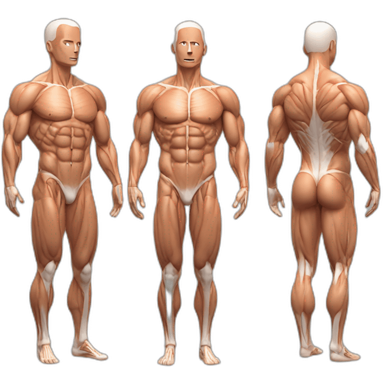 muscle mannequin anatomy emoji