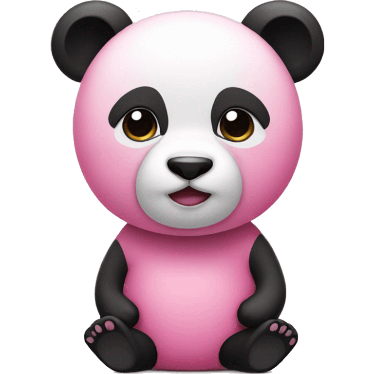 Pink panda emoji