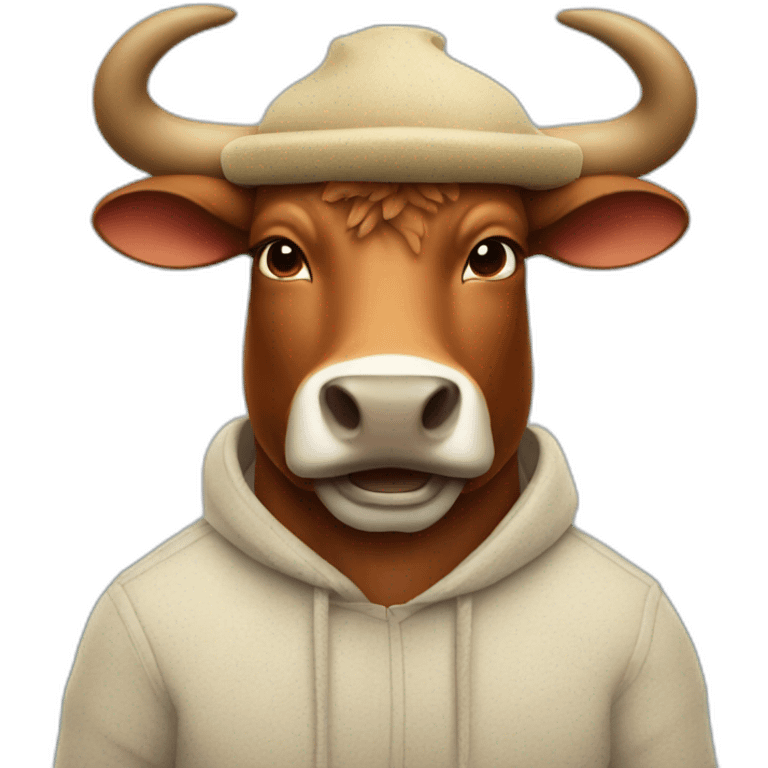 ox wearing a horn hat emoji