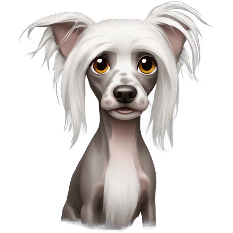 Chinese crested dog  emoji