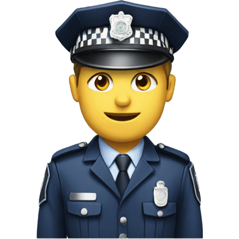 Police office with uk police gear emoji