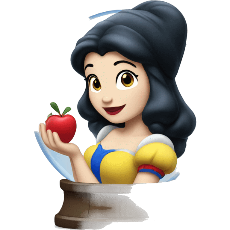 Disney Snow White snow globe emoji