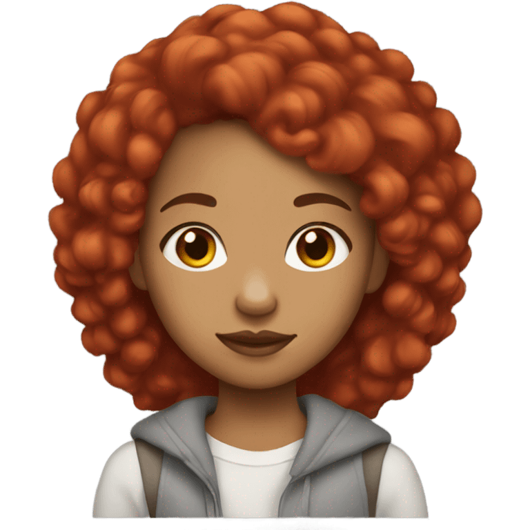 lightskin girl with red hair emoji