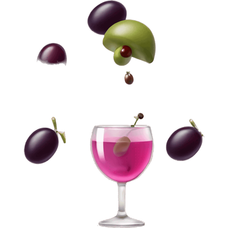 pink martini with olives emoji