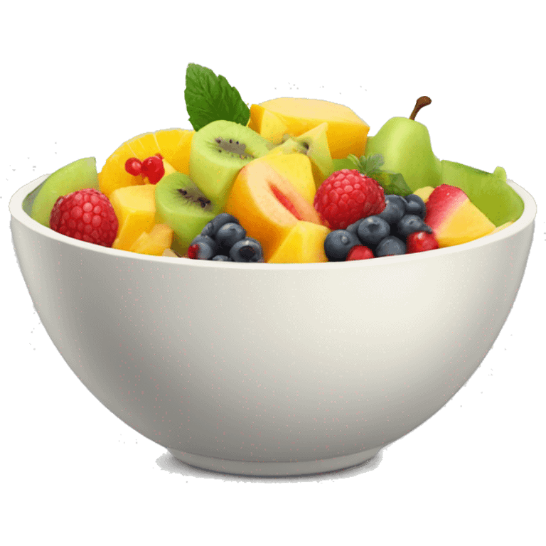 Fruit salad in a bowl emoji