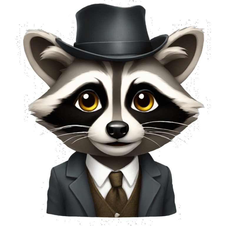 rich raccoon emoji