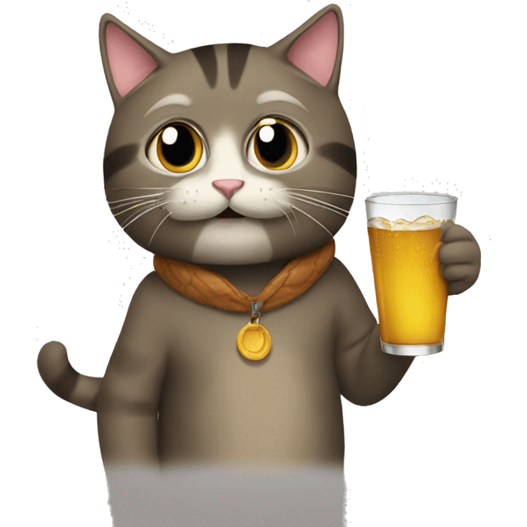 cat drinking bob emoji