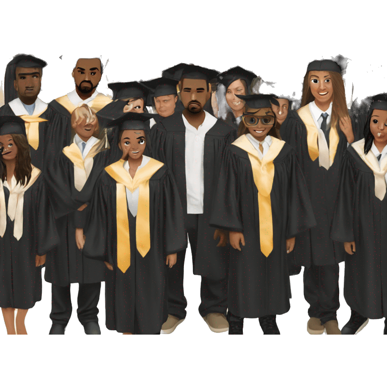 Graduation album cover my Kanye west  emoji