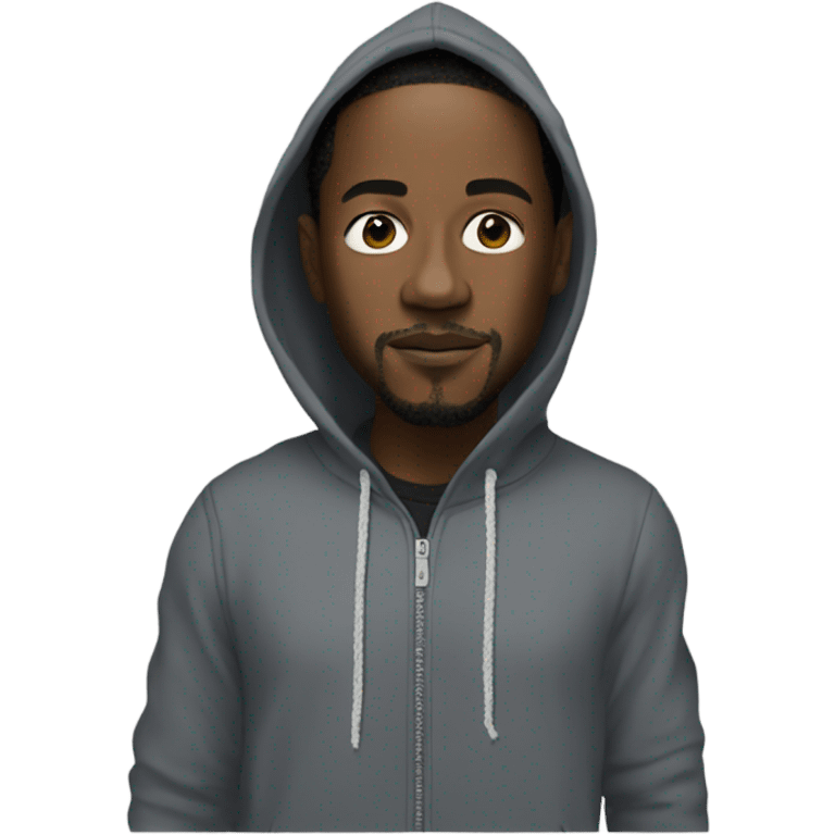 Kendrick Lamar with hoodie  emoji