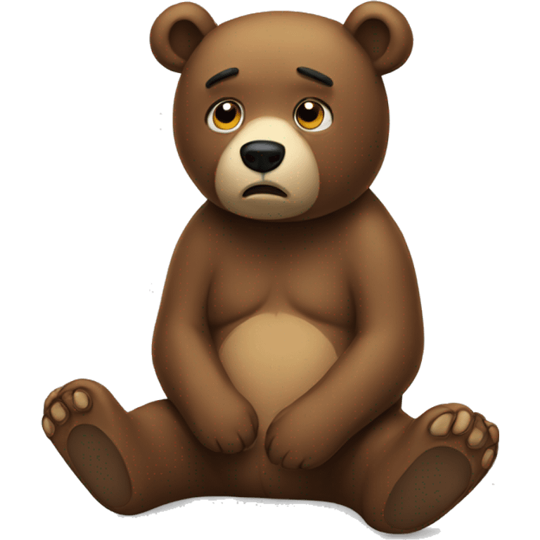 Sad bear emoji