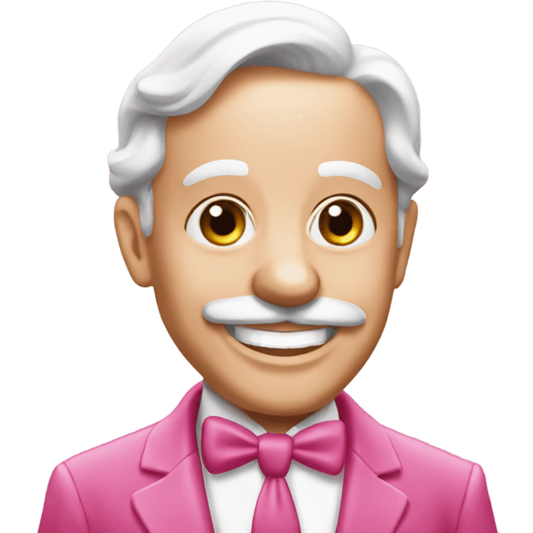 Pink monopoly game emoji