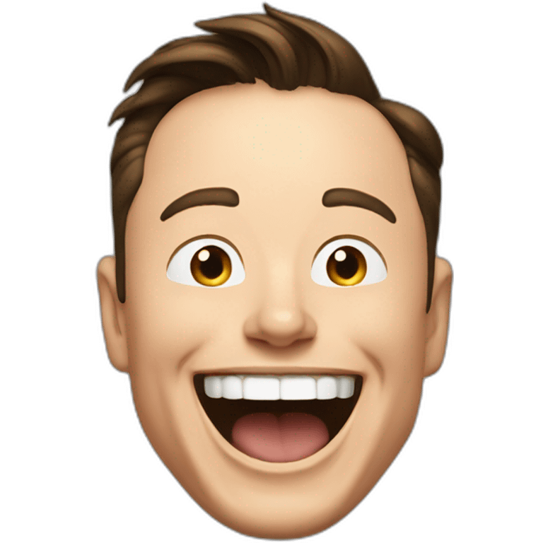 Elon musk laughing emoji