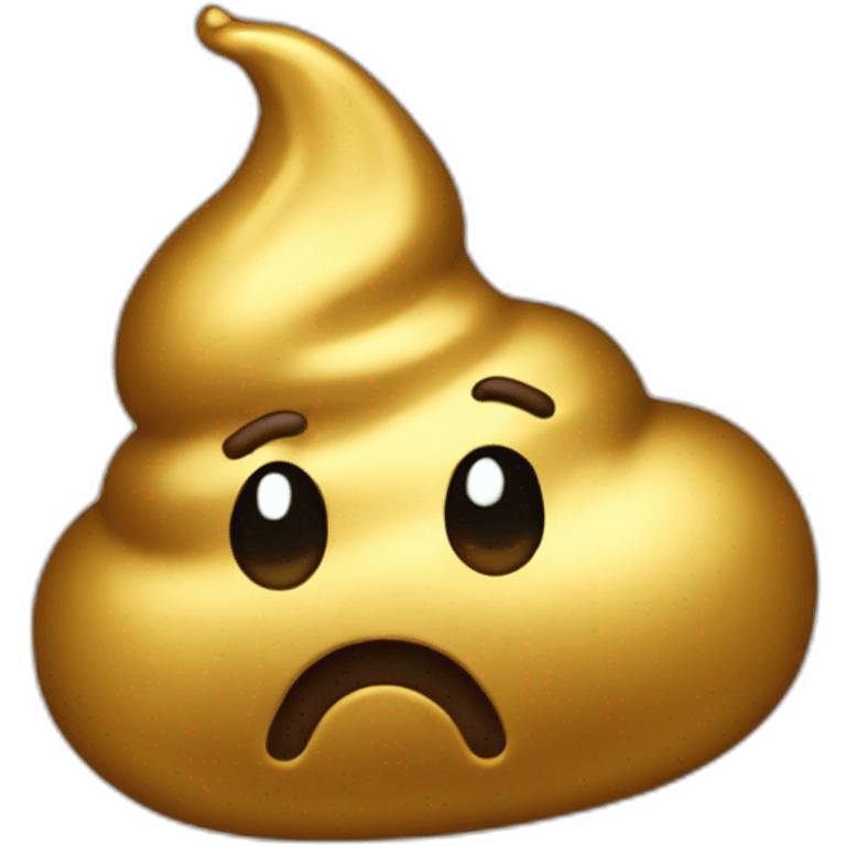 gold poop emoji