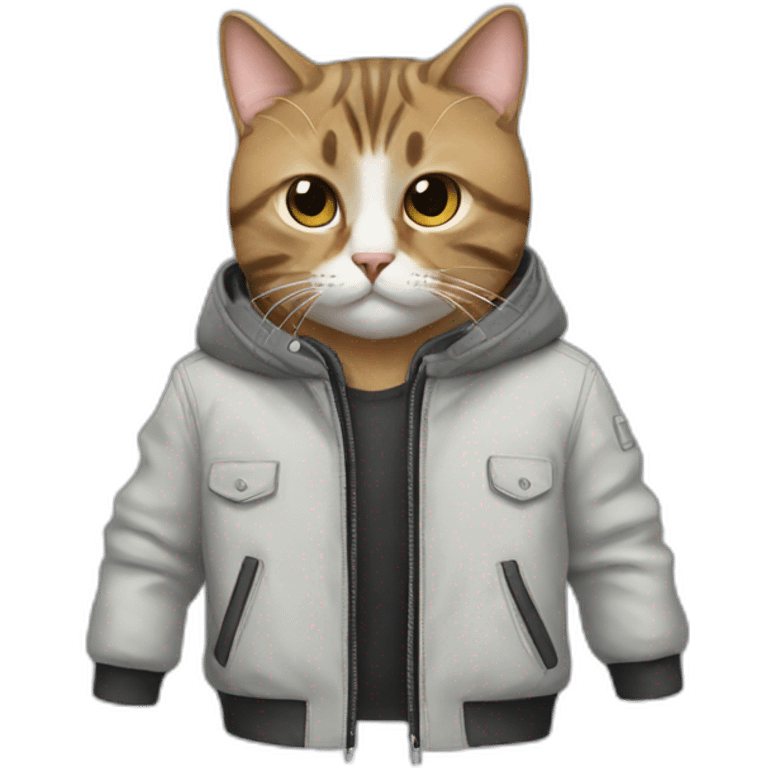 Cat wearing Jacket  emoji