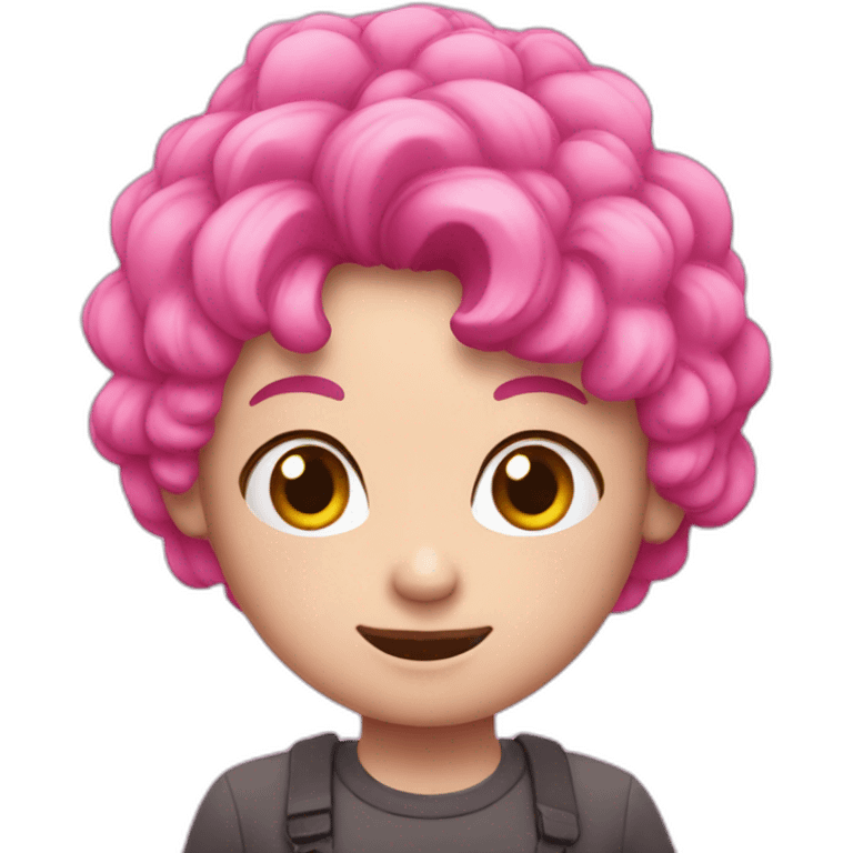 Pinkes lachenden emotji emoji