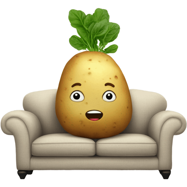 potato on sofa emoji