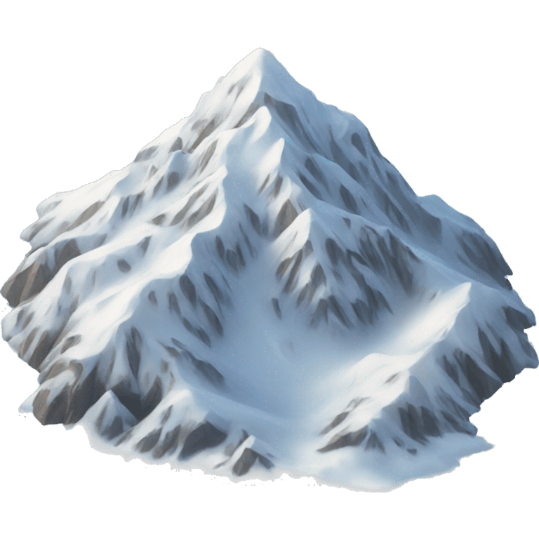 snowy mountain emoji