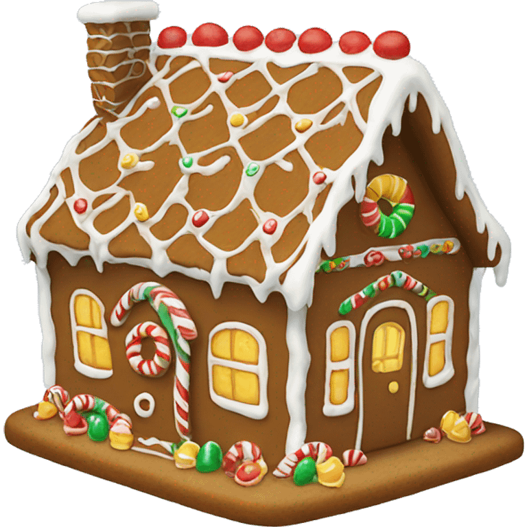 gingerbread house emoji