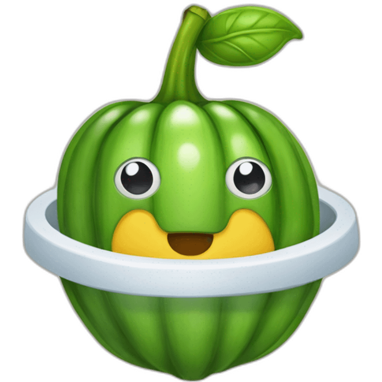 Mortelle Adèle qui mange des légumes en grimaçant emoji