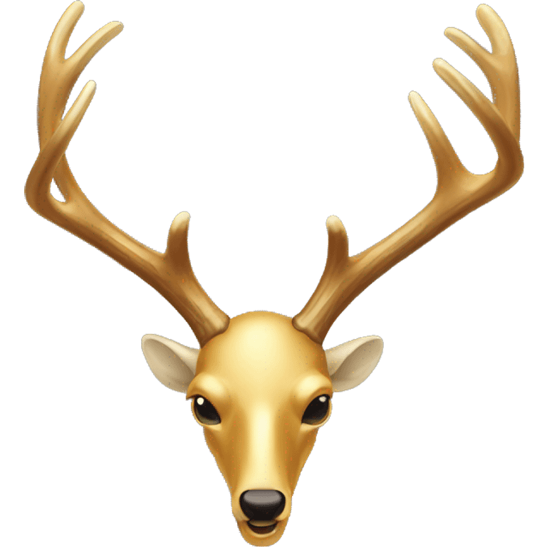 gold deer antler  emoji